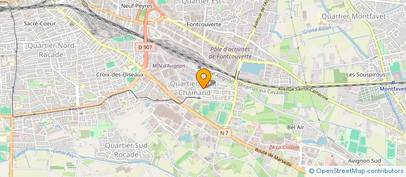 localisation de l'entreprise LIBRE SERVICE SAINT CHAMAND à AVIGNON