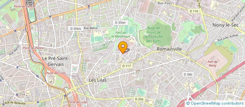 localisation de l'entreprise LIBRES ARTISTES à LES LILAS