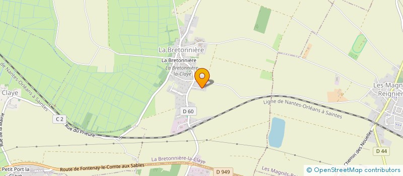 localisation de l'entreprise LIBRES ECHANGES ARTISTIQUES  LA BRETONNIERE-LA-CLAYE