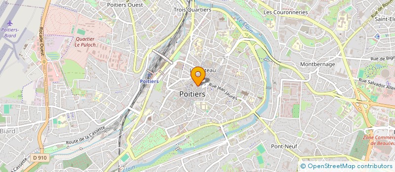 localisation de l'entreprise LIBRES LECTEURS LIBRES LECTRICES  POITIERS