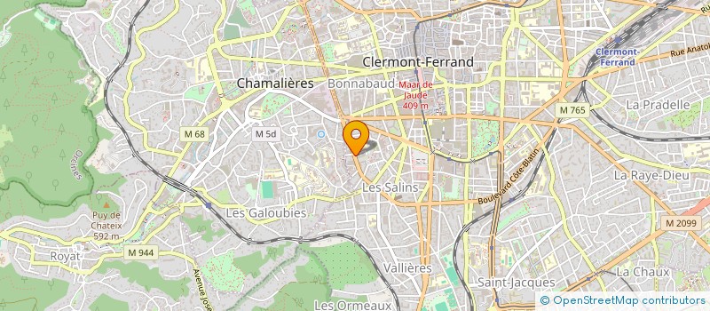 localisation de l'entreprise LIBRES SONGEURS  CLERMONT-FERRAND