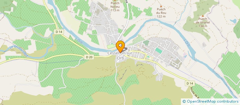 localisation de l'entreprise LIBRINSPIR  ROQUEBRUN