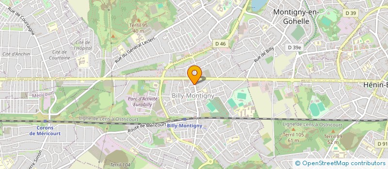localisation de l'entreprise LIBRIUS à BILLY-MONTIGNY