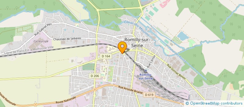 localisation de l'entreprise LIBWORK à ROMILLY-SUR-SEINE