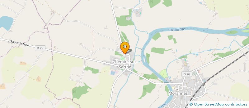 localisation de l'entreprise LICA  MORANNES SUR SARTHE-DAUMERAY