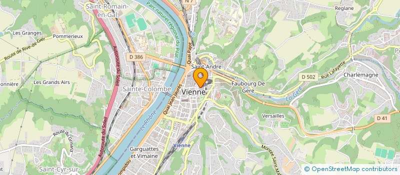 localisation de l'entreprise LICA PARTNER à VIENNE