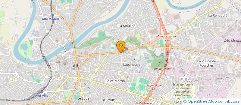 localisation de l'entreprise LICANTY  ALBI