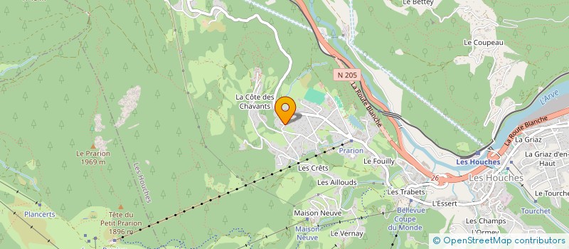 localisation de l'entreprise LICAR  LES HOUCHES