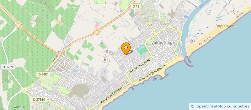localisation de l'entreprise LICATA  VALRAS-PLAGE