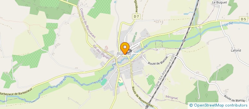 localisation de l'entreprise LICCAF à COTEAUX-DU-BLANZACAIS