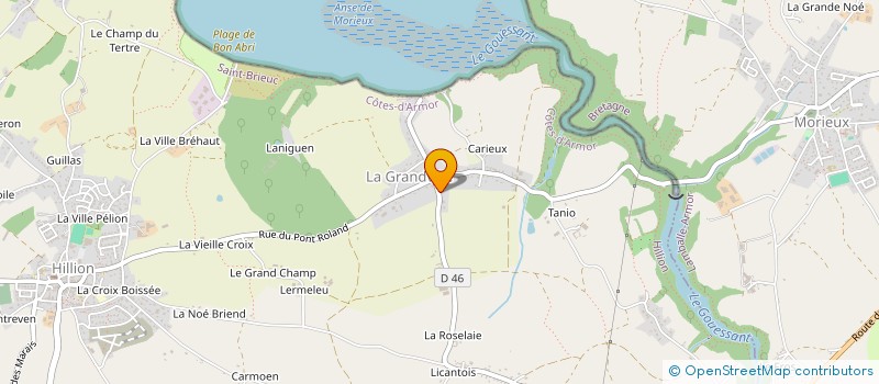 localisation de l'entreprise LICELLION  HILLION