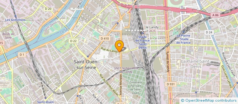 localisation de l'entreprise LICENCE AND NETWORK GROUPE à SAINT-OUEN-SUR-SEINE