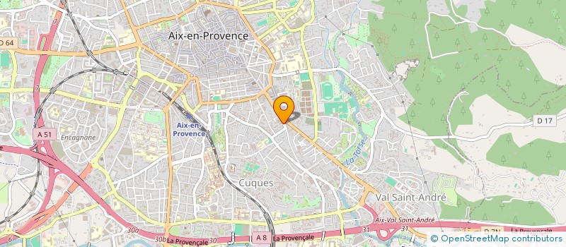 localisation de l'entreprise LICENCE CREATIVE  AIX-EN-PROVENCE