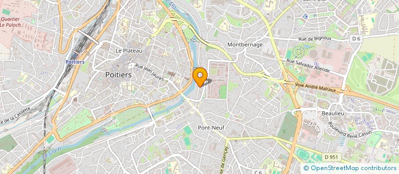 localisation de l'entreprise LICENSE HOUSE à POITIERS
