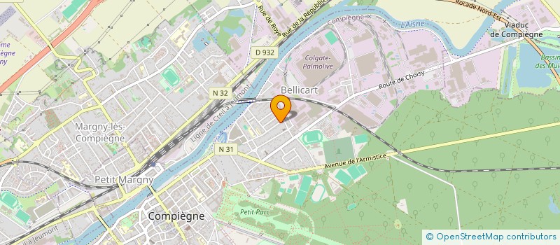 localisation de l'entreprise LICENSEE PLUS  COMPIEGNE