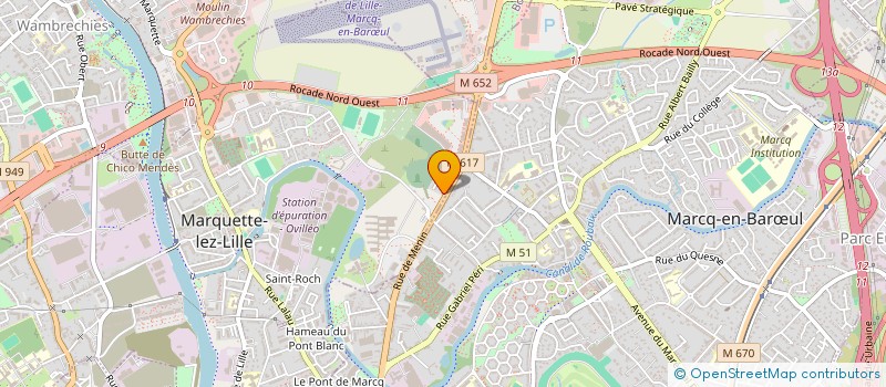 localisation de l'entreprise LICESTROPEZ  MARQUETTE-LEZ-LILLE
