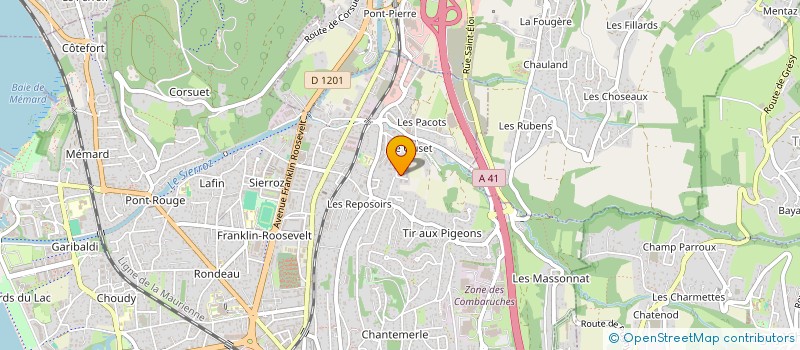 localisation de l'entreprise LICHA-IMMO  AIX LES BAINS