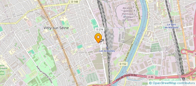 localisation de l'entreprise LICHEN à VITRY-SUR-SEINE