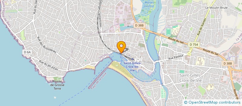 localisation de l'entreprise LICLA à SAINT-GILLES-CROIX-DE-VIE