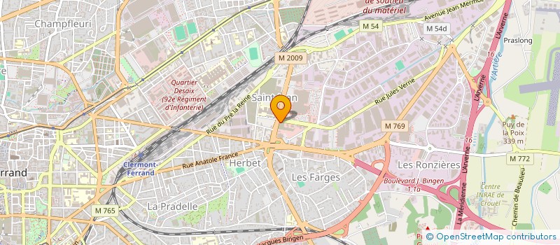 localisation de l'entreprise LICO  CEBAZAT