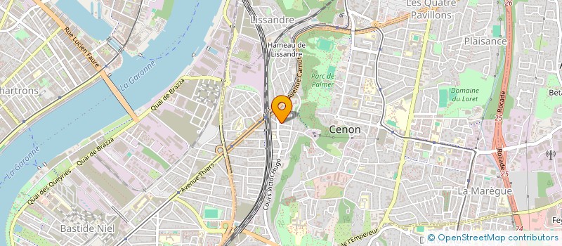 localisation de l'entreprise LICORNE 21  CENON