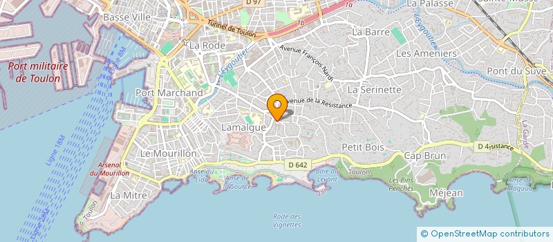 localisation de l'entreprise LICORNE  TOULON