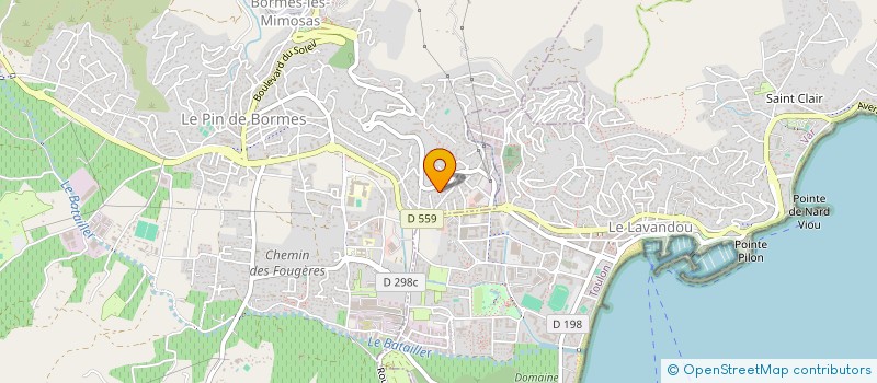 localisation de l'entreprise LICORNE à BORMES-LES-MIMOSAS