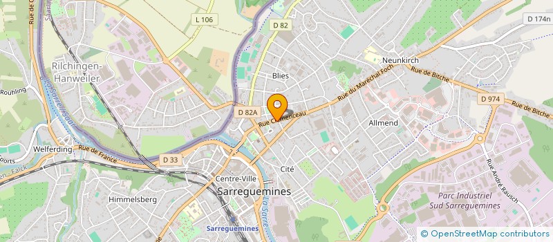 localisation de l'entreprise LICORNE DENTAL TECHNIC SARL  SARREGUEMINES