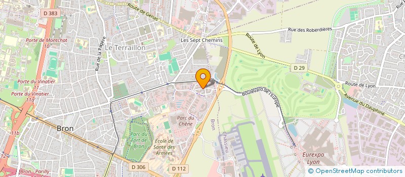 localisation de l'entreprise LICORNE IMMO  BRON