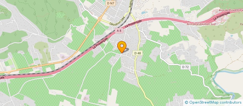 localisation de l'entreprise LICORNE SARTHE VAR  VIDAUBAN