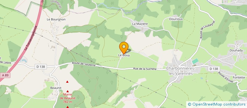 localisation de l'entreprise LICTI  CHARBONNIERES-LES-VARENNES