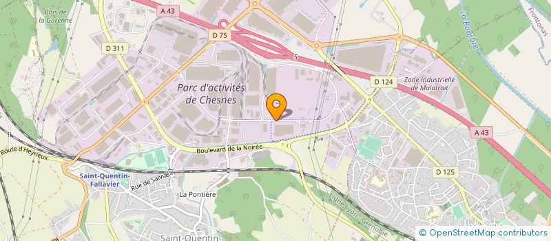 localisation de l'entreprise LIDA à SAINT-QUENTIN-FALLAVIER