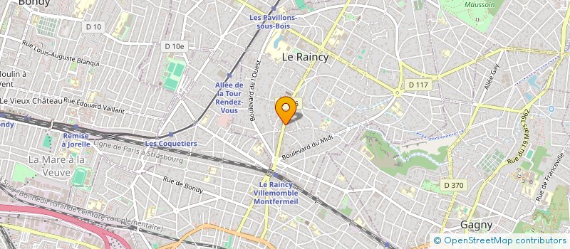 localisation de l'entreprise LIDA à LE RAINCY