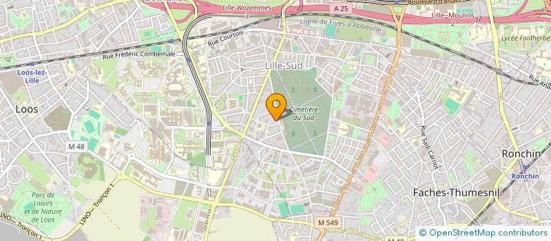 localisation de l'entreprise LIDA à LILLE