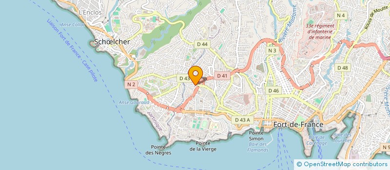 localisation de l'entreprise LIDE à FORT DE FRANCE