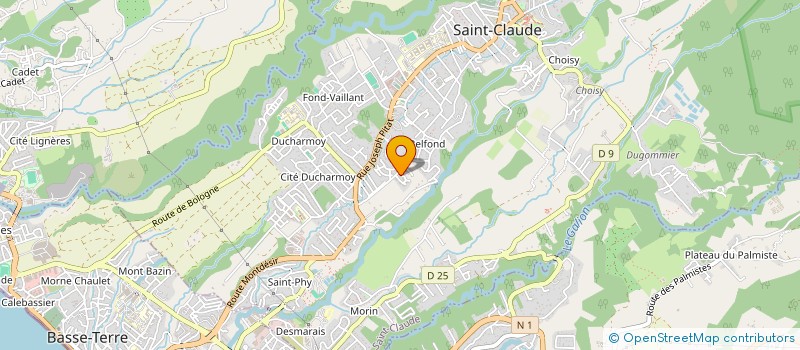 localisation de l'entreprise LIDER LOISIR INSERTION DOMOTIQUE EDUCATION ET FORMATION REALISATION DIVERS PROTECTION DE LA NATURE à SAINT-CLAUDE