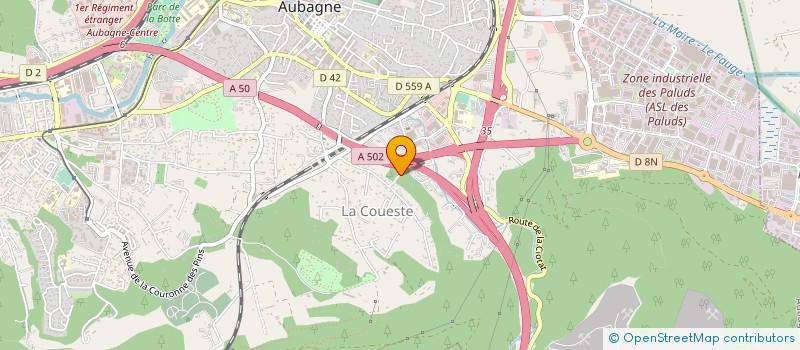 localisation de l'entreprise LIDEWOOD  AUBAGNE