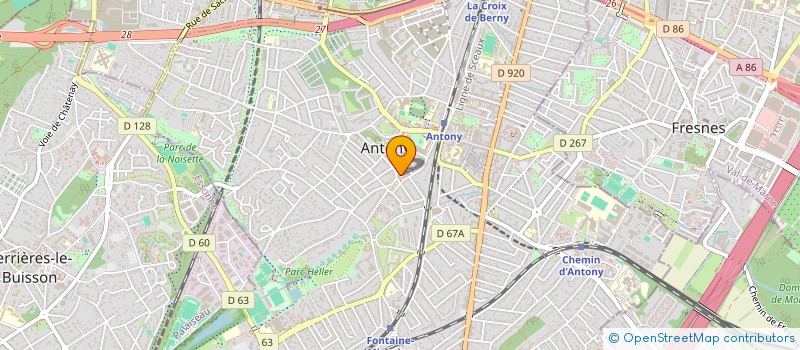 localisation de l'entreprise LIDIMA à ANTONY