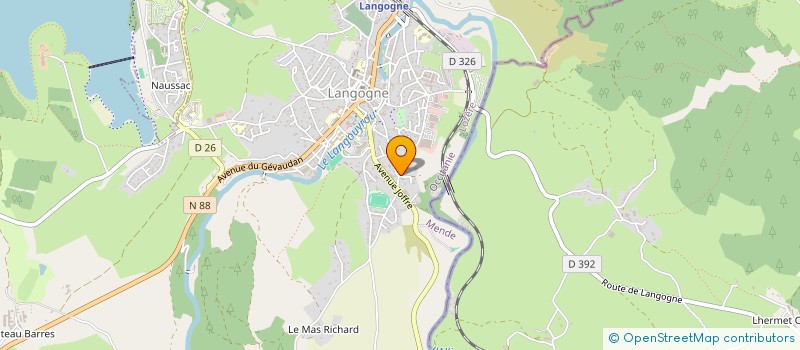 localisation de l'entreprise LIDO 1459  LANGOGNE