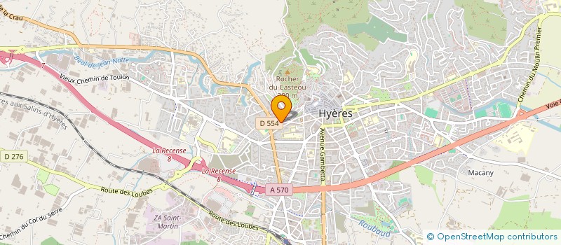 localisation de l'entreprise LIDO à HYERES