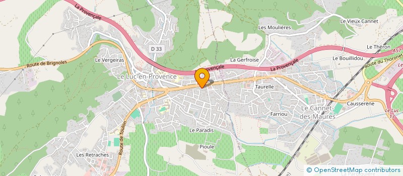 localisation de l'entreprise LIEBAUDS DISTRIBUTION à LE LUC