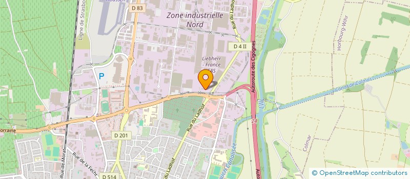 localisation de l'entreprise LIEBHERR HOLDING FRANCE SAS  COLMAR