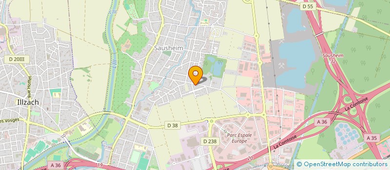 localisation de l'entreprise LIEBHERR PLASTIQUE  SAUSHEIM