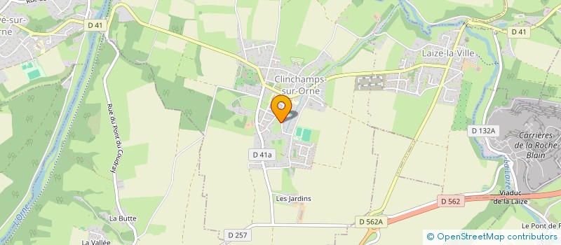 localisation de l'entreprise LIEGARD  LAIZE-CLINCHAMPS