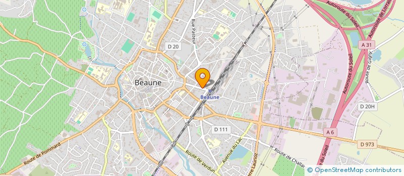 localisation de l'entreprise LIEGEON à BEAUNE