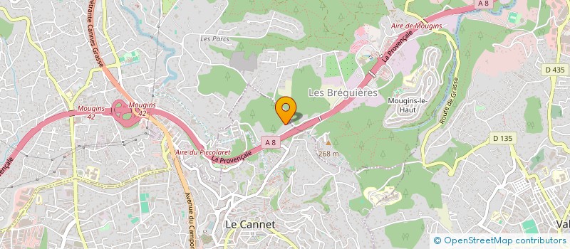 localisation de l'entreprise LIEGIMMO à LE CANNET
