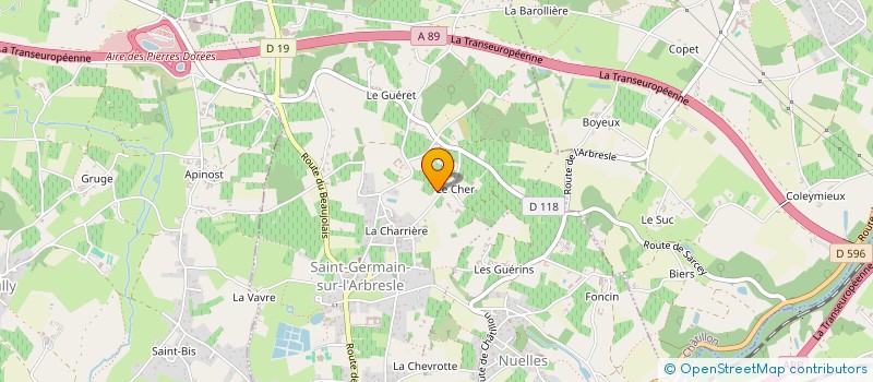 localisation de l'entreprise LIEN D'AMOUR  SAINT-GERMAIN-NUELLES