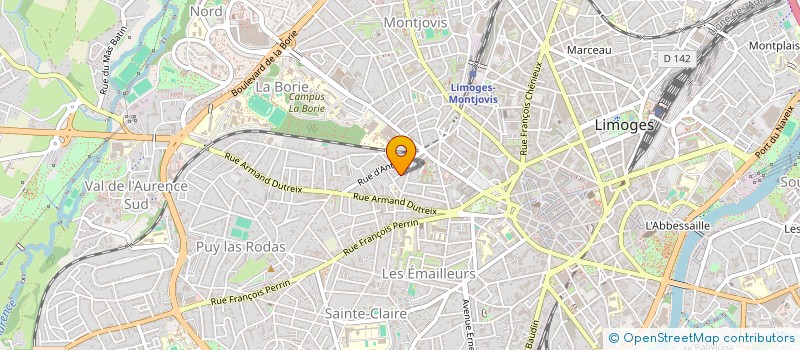 localisation de l'entreprise LIEN DE CHARITE à LIMOGES