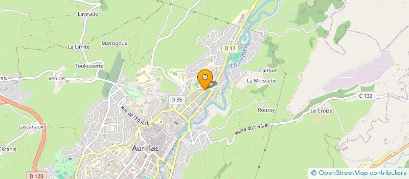 localisation de l'entreprise LIEN DES COEURS  AURILLAC