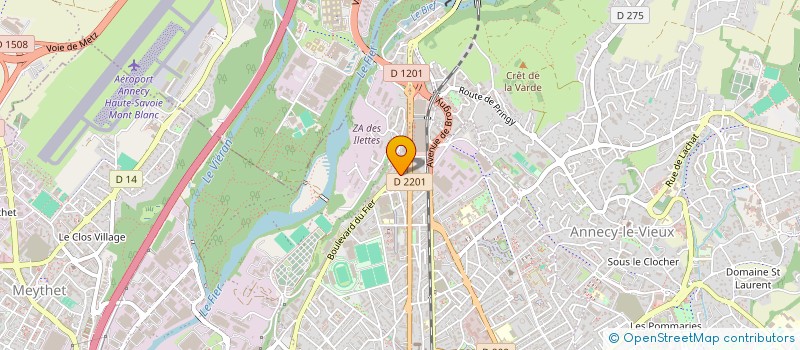 localisation de l'entreprise LIEN ET COMPETENCES à ANNECY